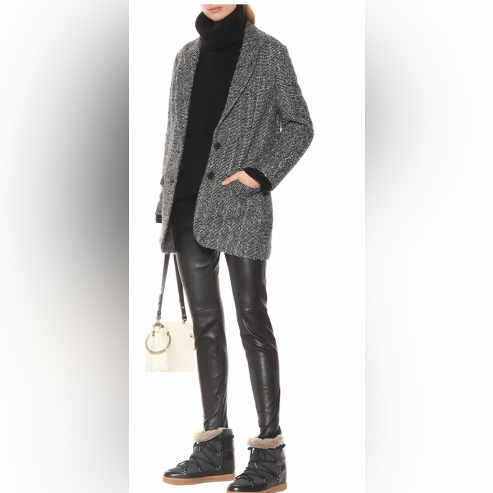 Isabel Marant Nowles shearling-trimmed leather ankle boots